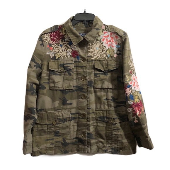 Johnny Was Jackets & Blazers - Johnny Was Workshop Camo Embroidered Jacket Medium